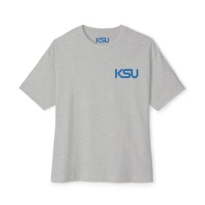 KSU Unisex Oversized Boxy Tee with Casual Comfort for Everyday Wear, Stylish Tee for Relaxed Outfits, Gift for Birthdays or Holidays