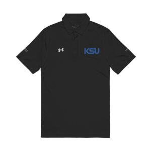 KSU Stylish Under Armour® Men's Polo Shirt, Casual Wear, Sports Apparel, Embroidered Gift, Activewear for Summer, Golf and Outdoor Events