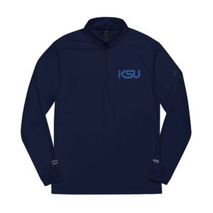 KSU adidas® Embroidered Quarter-Zip Pullover - Sportswear, Casual Attire, Active Lifestyle, Team Gear, Outdoor Activities